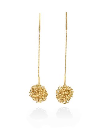 Długie kolczyki pozłacane Anthill, Anthill Jewellery