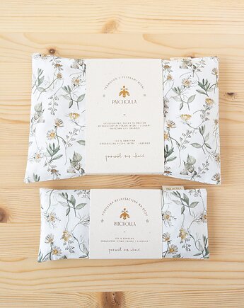 Naturalny duet - poduszka relaksacyjna na oczy i termofor z pestkami wiśni, Patchoula