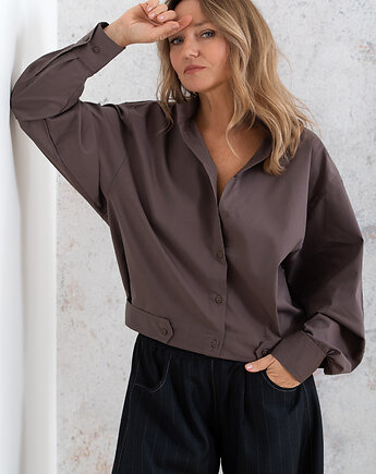 Koszula bomberka z bawełny Frida, MeMola