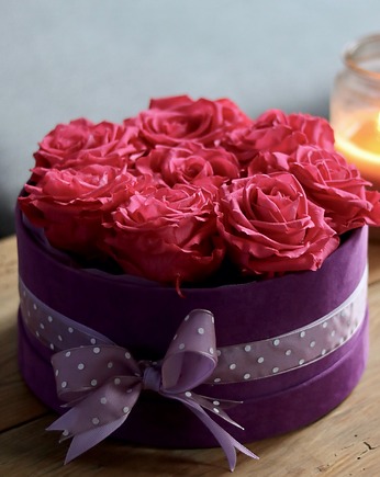 Flower box wieczna róża pudełko kwiatowe, Pracownia Klosowa 88