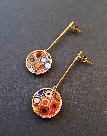 Kolczyki barwne odbicia no3, Motywator Eweliny