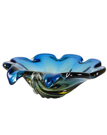 Półmisek ze szkła Murano, Włochy, lata 70., Przetwory design