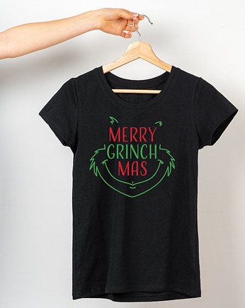 Koszulka  z nadrukiem Merry Grinch Mas, ART ORGANIC