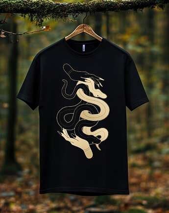 Koszulka - Alchemia Symboli, Ręce wiedźmy i węże #1, Black Sapphire Art