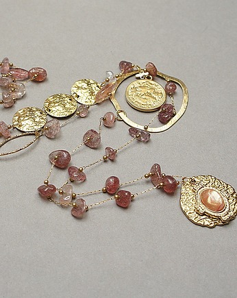 Sautoir /kwarc strawberry / 24.03.26 - naszyjnik, KiKa pracownia