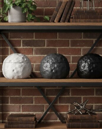 Księżycowy zestaw świec sojowych w naczyniu gipsowym, Oyka Candle