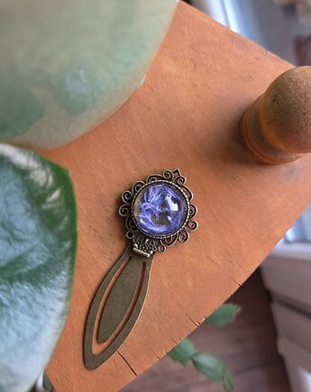 Zakładka z płatkami chabrów, Figa handmade accessories