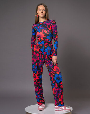 Bluzka basic z długim rękawem - Flower Power, milita nikonorov