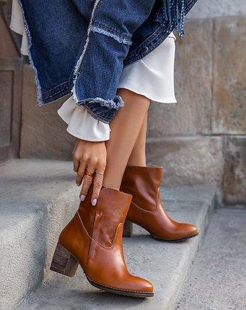 RĘCZNIE ROBIONE BOTKI ZAPATO 454 RUDY RETRO, Zapato