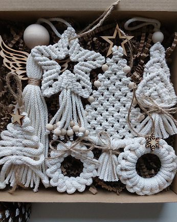 Zestaw ozdób świątecznych 7 sztuk, Passatempo handmade