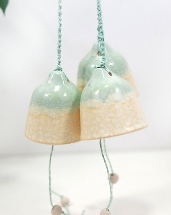 Dzwonki choinkowe - ceramiczne ozdoby świąteczne, 10FingersArt