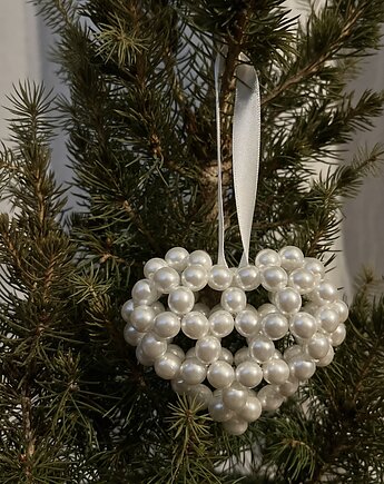PEARL HEART Preciosa White zawieszka bombka, MUN Island