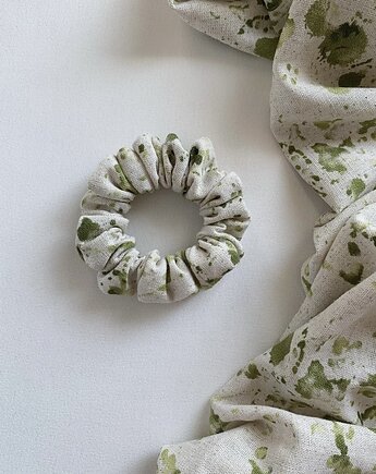 Lniana gumka do włosów scrunchie Amelia, Volie Line