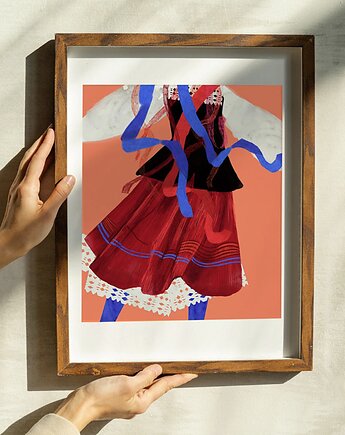 Autorska ilustracja - folk, Gilgotka.ilustracje