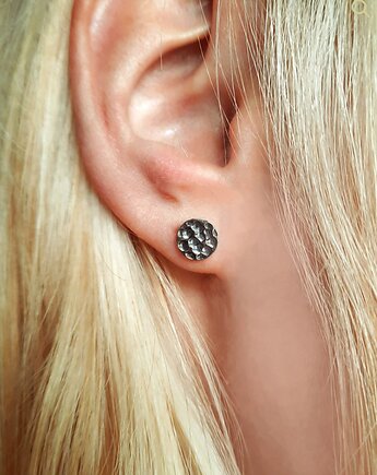 Kolczyki srebrne MOON Pełnia, ZIĘBA