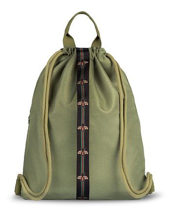 Plecak wodoodporny khaki i pszczoły, MAREMI Design