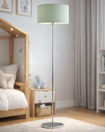 Minimalistyczna lampa stojąca do pokoju dziecka z abażurem WERONA KIDS, LYSNE