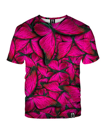 Damski T-shirt DR.CROW Butterfly Pink, DrCrow