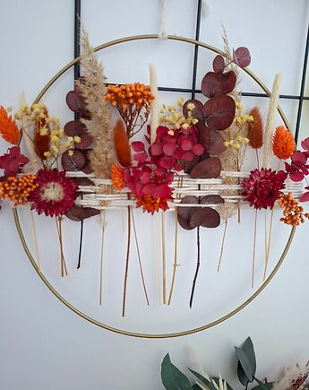 Wianek jesienny z suszonych kwiatów, Mudryk Viktoria Dried Flowers