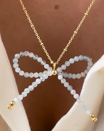 Naszyjnik z kokardką akwamaryn, THE SILVER STORY