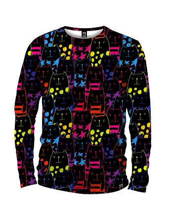 Koszulka Longsleeve Męska DR.CROW Cats, DrCrow