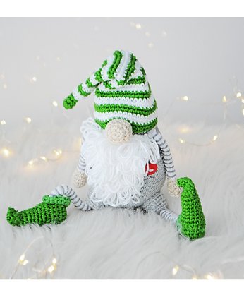 Świąteczny krasnal  - zielony, Lollipop