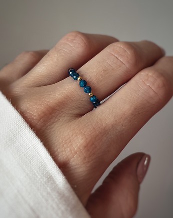 Pierścionek elastyczny lapis lazuli, Bring Biżuteria
