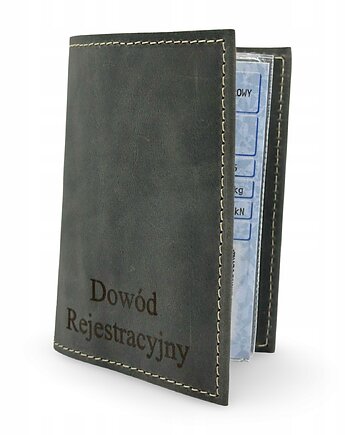 Etui na Dowód Rejestracyjny na Dokumenty Pokrowiec Szary Parker Quality, Parker Quality