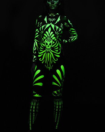 Kostium na Halloween - Fluo Mexican Skull, dirrtytown clothing