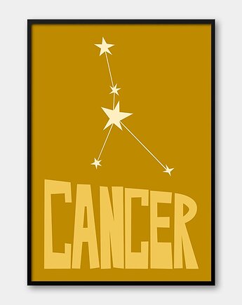 Plakat RAK - CANCER Znaki Zodiaku Gwiazdozbiór, Pracownia Och Art