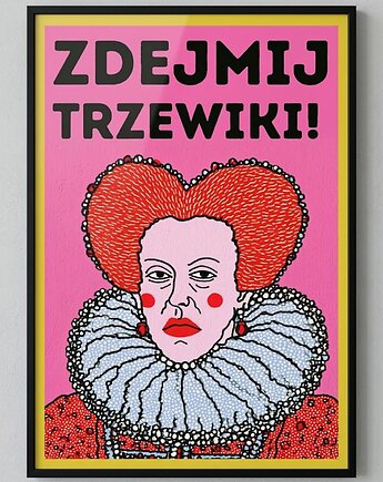Plakat zdejmij trzewiki 50x70, polkastudio