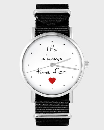 Zegarek - It is always... - czarny, nylonowy, yenoo