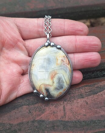 Szalony agat - wisiorek, po drugiej stronie lustra