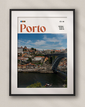 Minimalistyczny plakat Porto Portugalia, DAPIDOKA