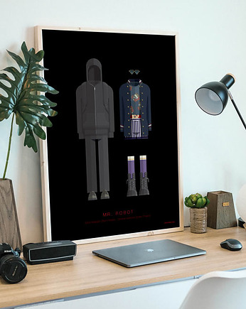 Mr. Robot - plakat fine art 50x70 cm, minimalmill