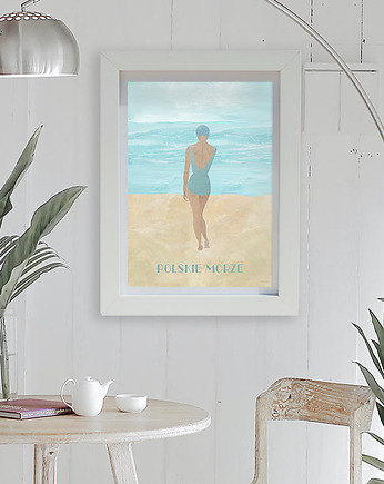 Polskie morze Bałtyk - plakat fine art, giclee, minimalmill