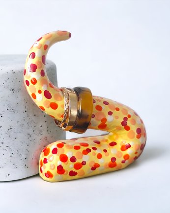 Słoneczny stożek na pierścionki w kształcie węża, AURA magicalthings