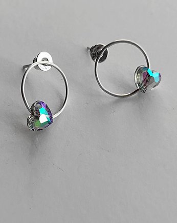 Kolczyki Swarovski SERDUSZKO , Katarzyna Kaminska ART