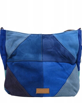 Torebka damska pojemna zamszowa na ramię kolorowa oryginalna OLIVKA, Olivka Warsaw