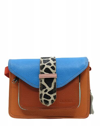 Torebka skórzana dwustronny odwracalny pasek damska listonoszka eko OLIVKA, Olivka Warsaw