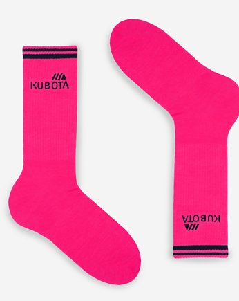 Skarpety Kubota Sport Neon Pink, OSOBY - Prezent dla męża
