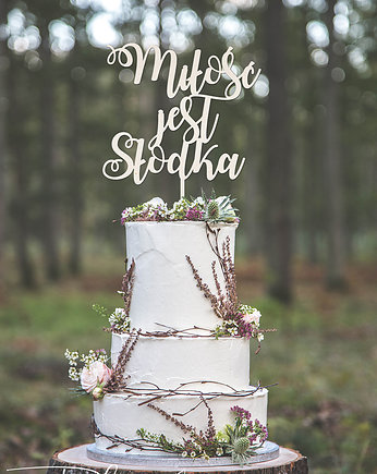 Toper Topper na tort Miłość jest słodka, Planneo