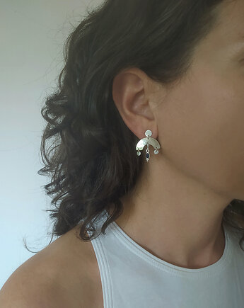 Kolczyki MEXICO - srebro 925, prawdziwe szafiry, Friedman Jewelry