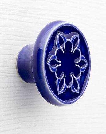 Gałka do mebli, ciemnoniebieska, wz.2, pracowniazona