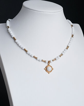 Biało-złoty naszyjnik z jadeitu, AT NOON