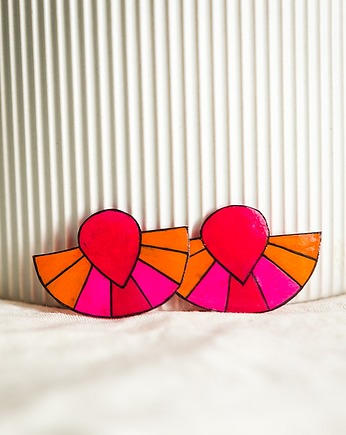 Duże klipsy geometryczne Tropiki, Pintura