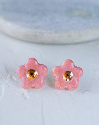 Kolczyki porcelanowe BLOOM, rękoczyny