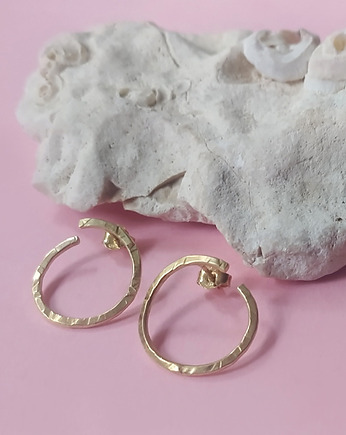 Kolczyki ZŁOTE SNAKES - srebro 925 pokryte 24 K złotem, Friedman Jewelry