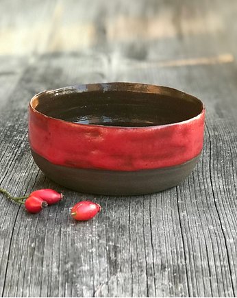Czarka ceramiczna do herbaty w kolorze czerwonym, CESELE Ceramika