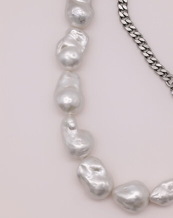 ROMEO PEARLS naszyjnik srebrny, POLA ZAG